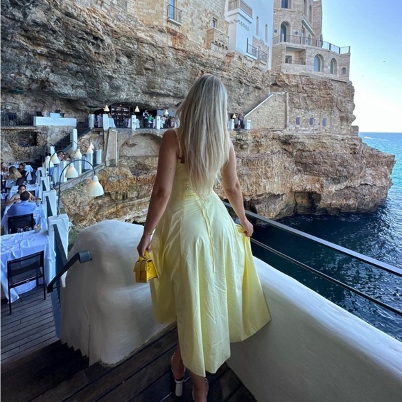 HOUSE OF CB 'Carmen' Buttercup Bustier Sundress - Picture 10 of 16